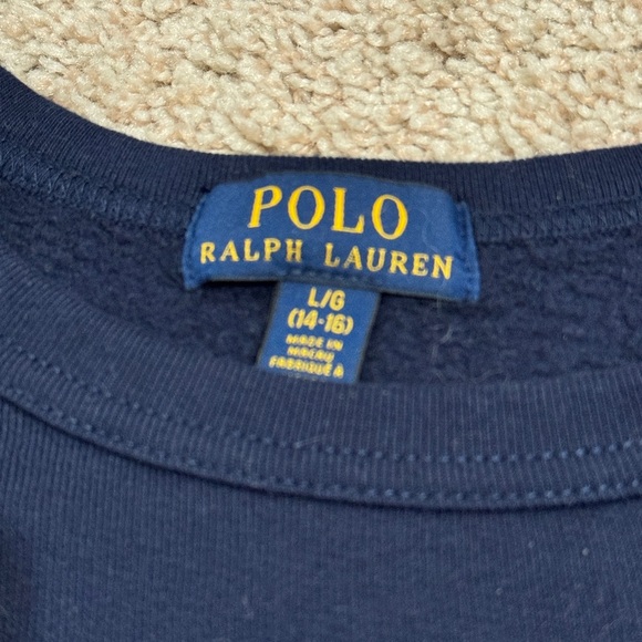 Polo Ralph Lauren Bear Ski Sweater Youth Large Knit Pullover L（14-16） - Picture 4 of 8